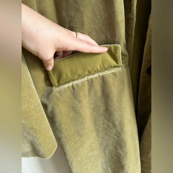 ZARA VELVET COAT ZW COLLECTION - Picture 11 of 16